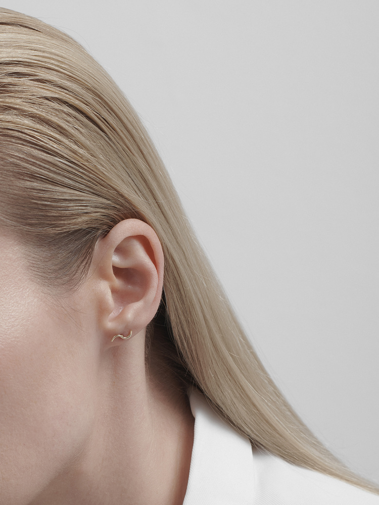 WAVE LINE - EARRINGS - AB_WL_E2-G