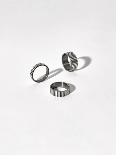 RYTHM LINE - RING - AB_RH_R2 - BLACK